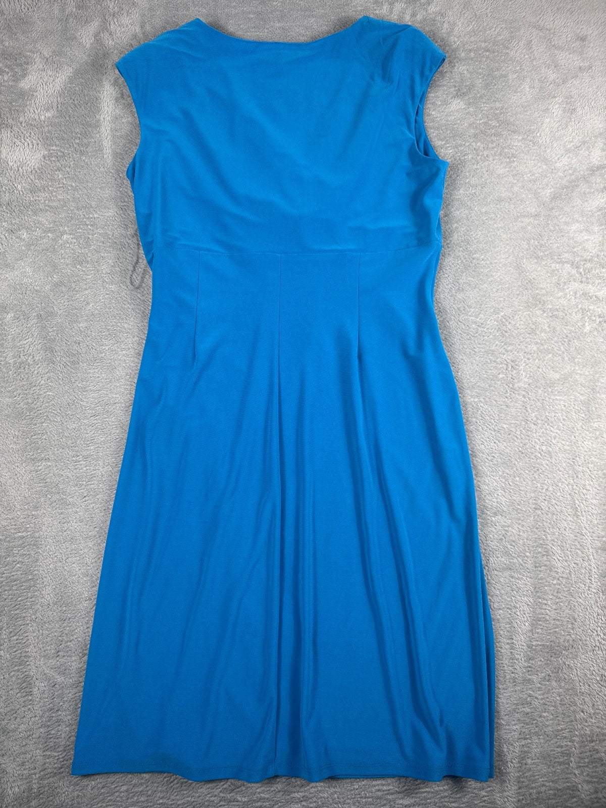 Lauren Ralph Lauren Blue Ruched Sheath Dress Size 12