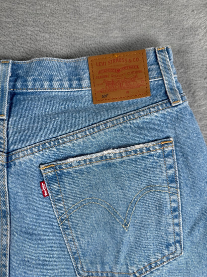 Levi's 501 Light Blue Denim Shorts W30