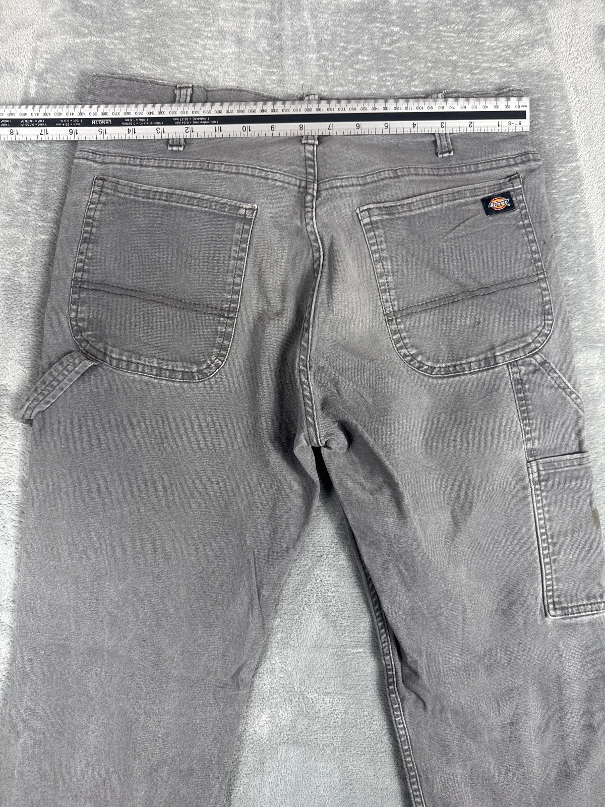 Dickies Grey Carpenter Work Trousers with Utility Pocket W32