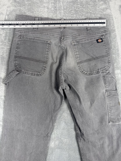 Dickies Grey Carpenter Work Trousers with Utility Pocket W32
