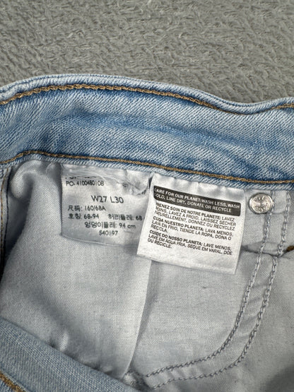 Levi's 721 High Rise Skinny Jeans Light Blue Denim W27 L30