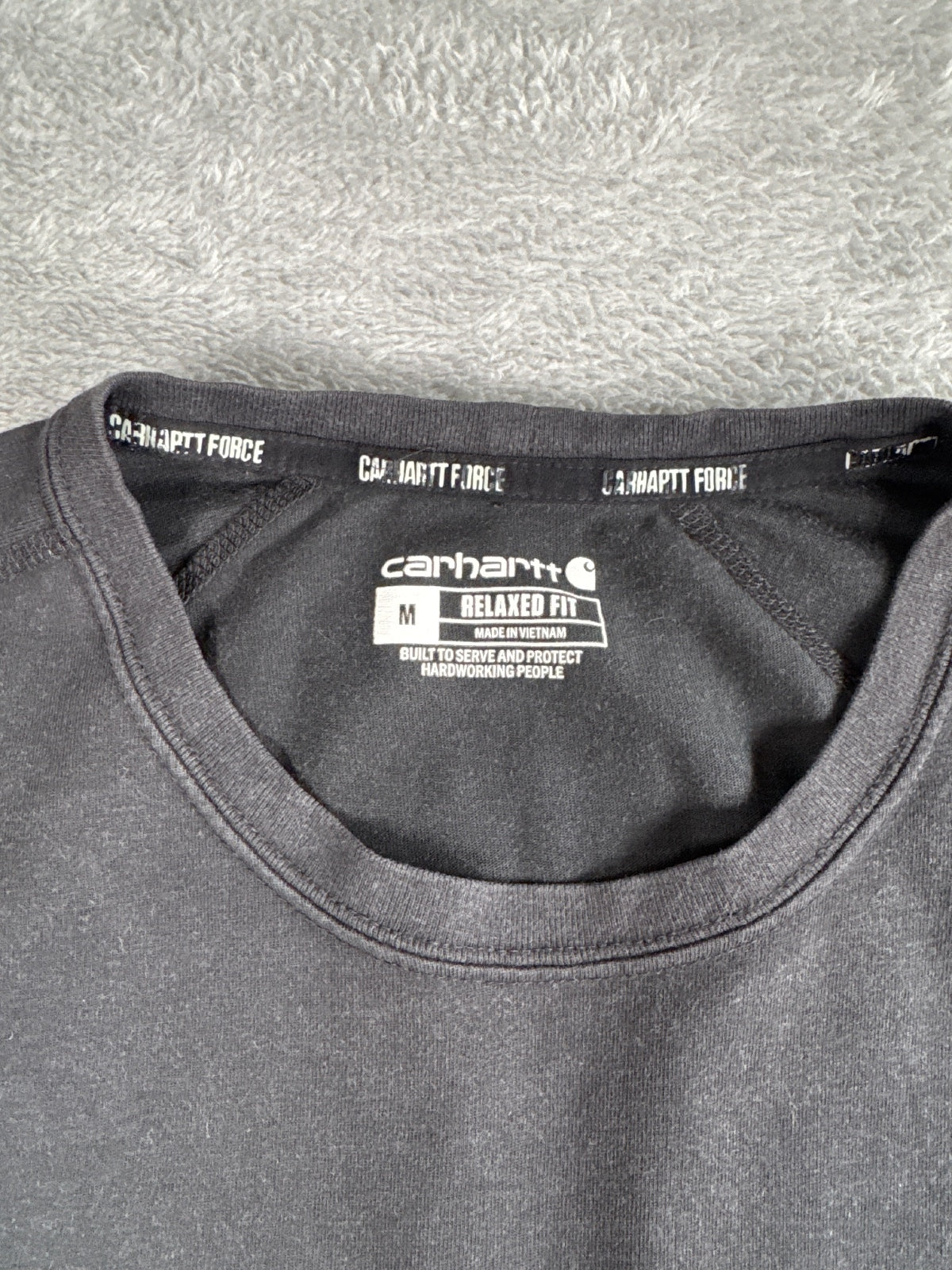 Carhartt Relaxed Fit Black Pocket T-Shirt Medium