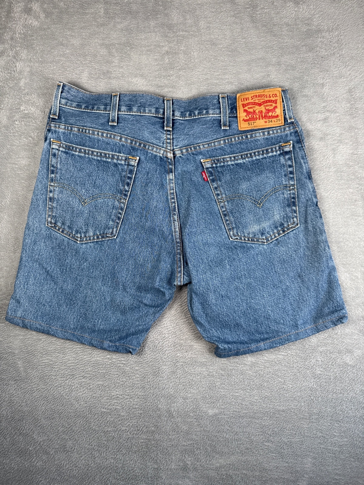Vintage Classic Levi's 517 Blue Denim Shorts W34
