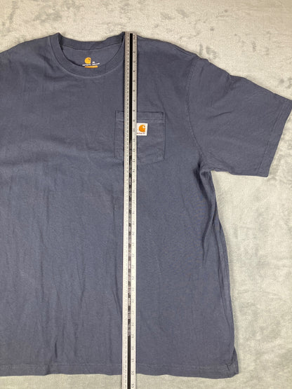 Carhartt Original Fit Navy Blue Pocket T-Shirt Size XL