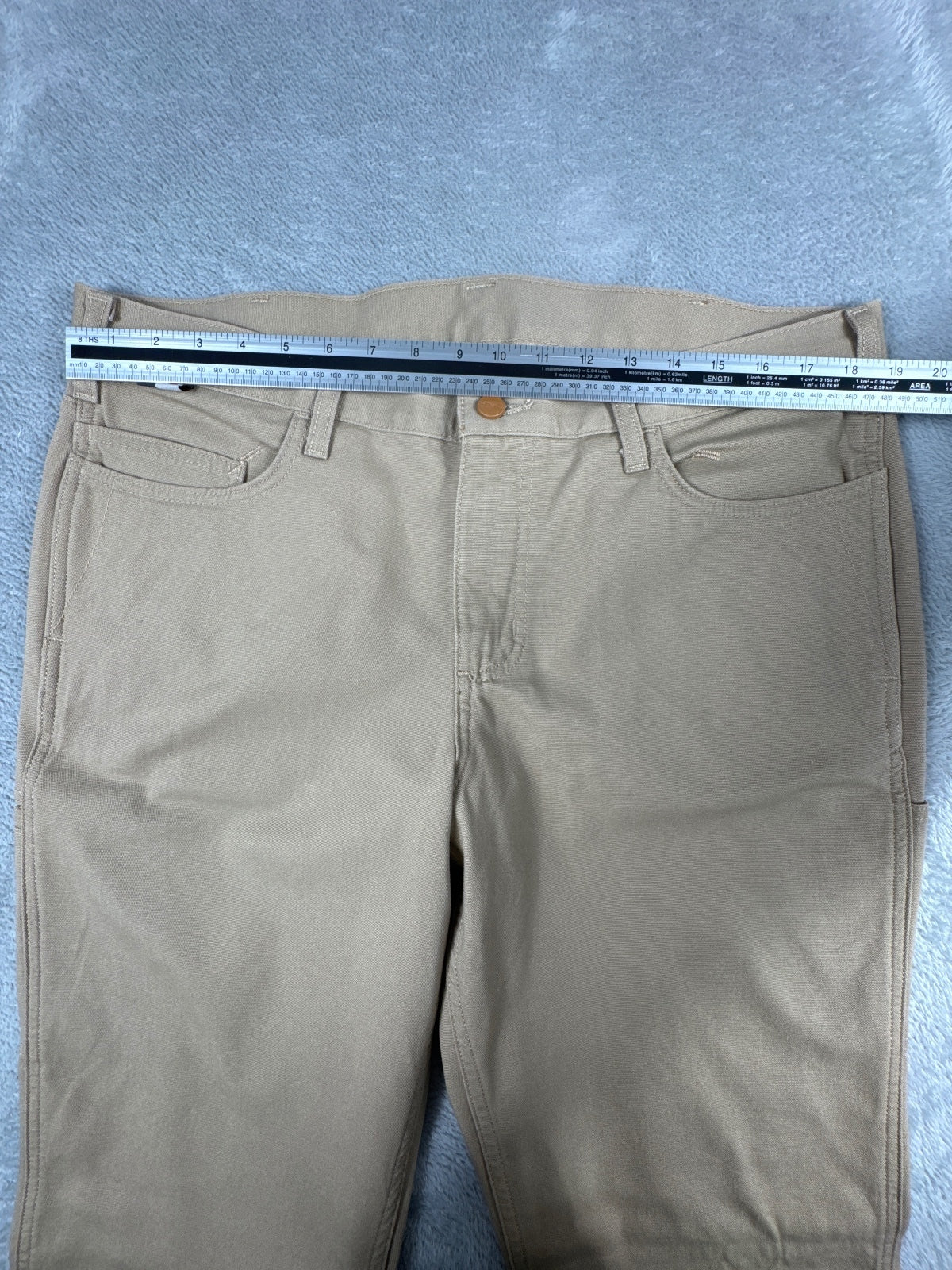 Carhartt Original Fit Work Pants Cat 2 in Khaki Size 16T