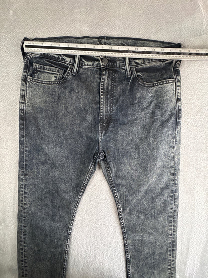 Levi's 510 Black Acid Wash Skinny Jeans W36 L32