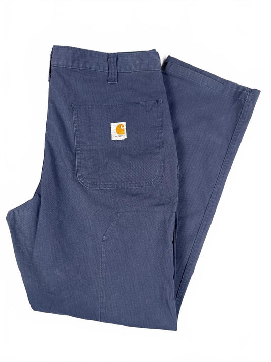 Carhartt Men's Navy Blue Work Pants Size 32x30
