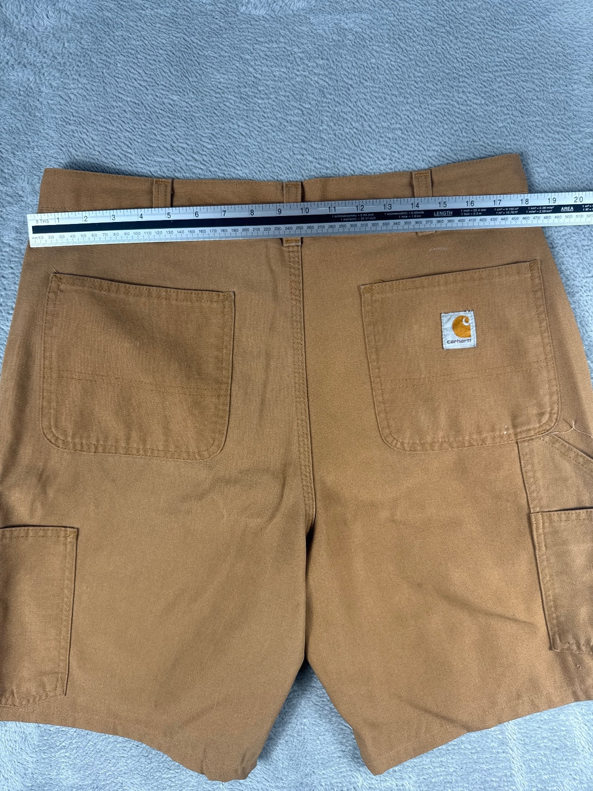 Carhartt Men's Brown Carpenter Shorts Size 36x32 Dungaree