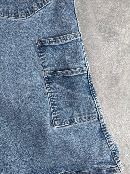 Dickies Denim Carpenter Shorts Light Blue Size 40