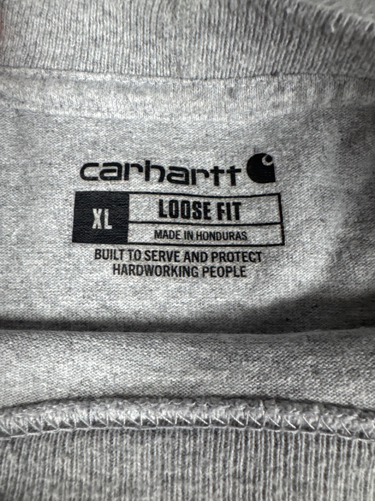 Carhartt Loose Fit Grey Long Sleeve T-Shirt Size XL