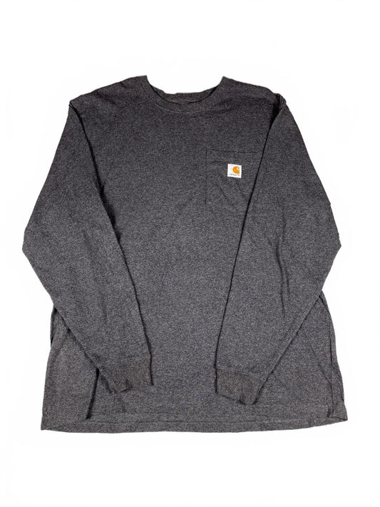 Carhartt Original Fit Long Sleeve Pocket T-Shirt Charcoal L