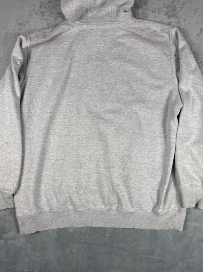 Vintage Retro Carhartt Grey Hoodie Sweatshirt XL