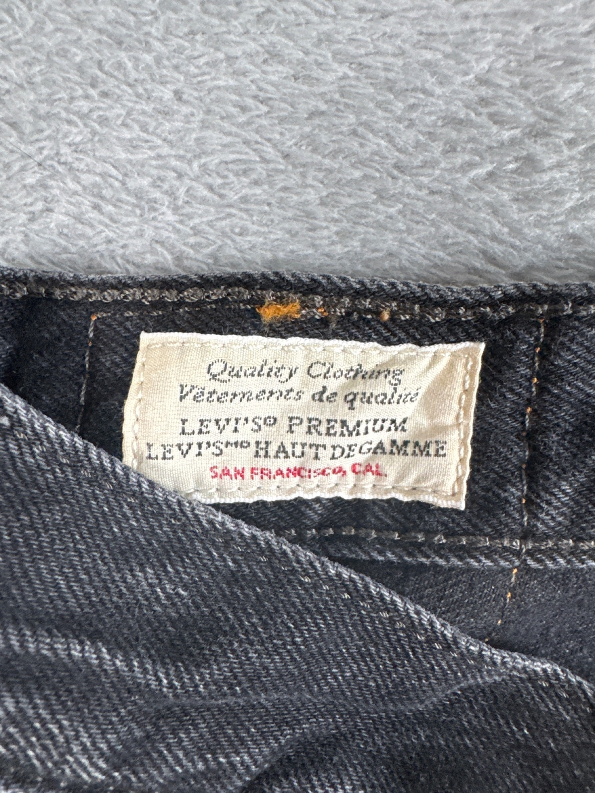 Levi's 501 Premium Capital E Black Denim Cutoff Shorts W31