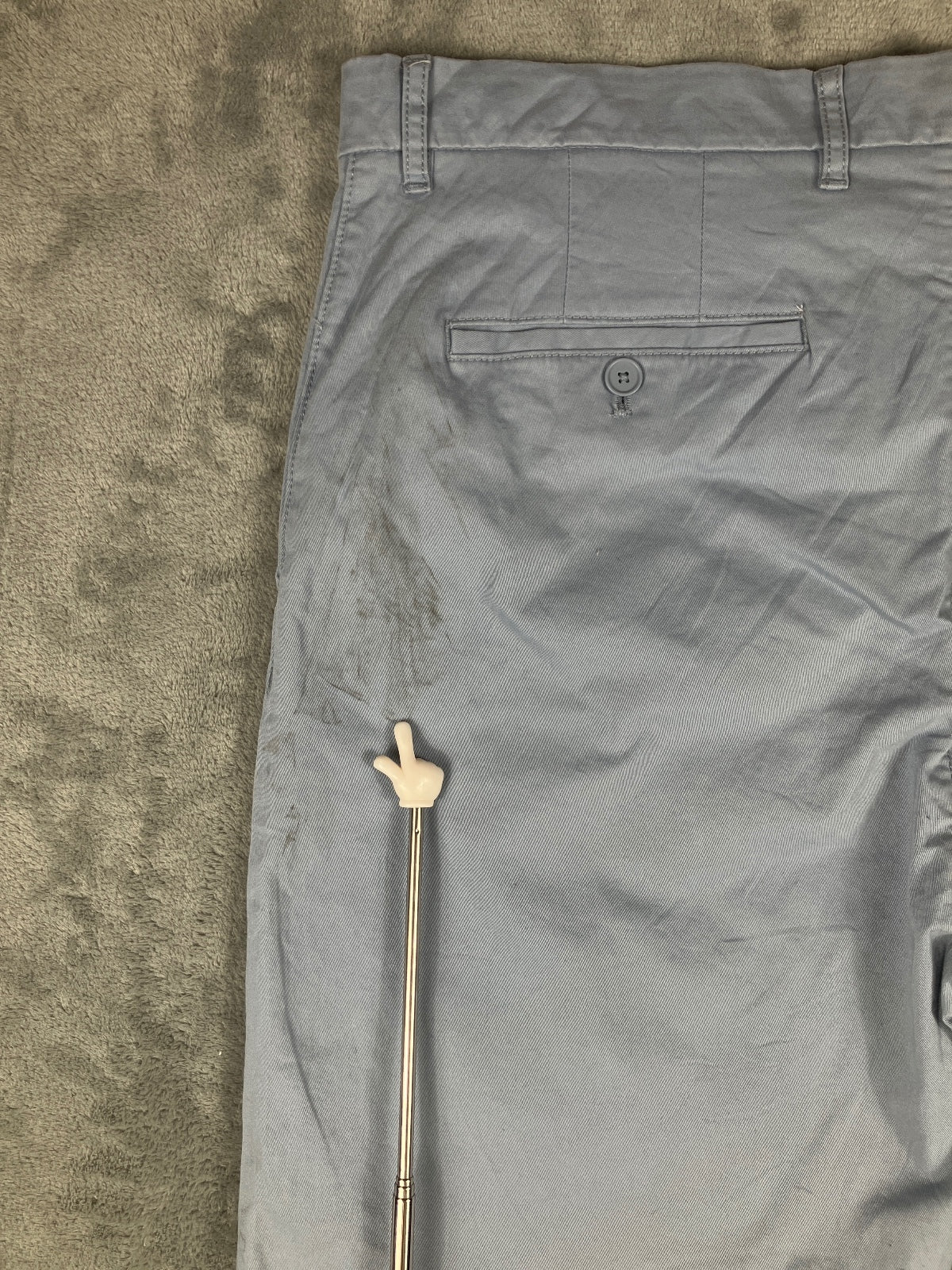 Tommy Hilfiger Light Blue Cotton  Vintage Chino Shorts - W36