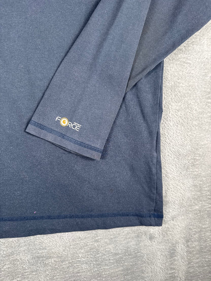Carhartt Relaxed Fit Long Sleeve Navy T-Shirt Size XL