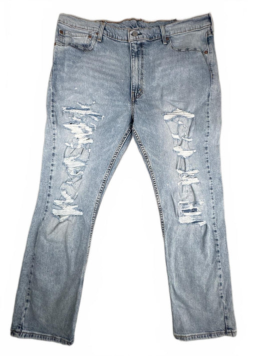 Levi's 511 Light Blue Distressed Denim Jeans W40 L30