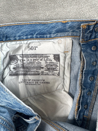Levi's Premium Capital E 501 Light Blue Denim Shorts W32