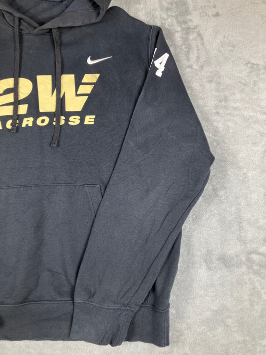 Nike Black 2W Lacrosse Vintage Hoodie Size M
