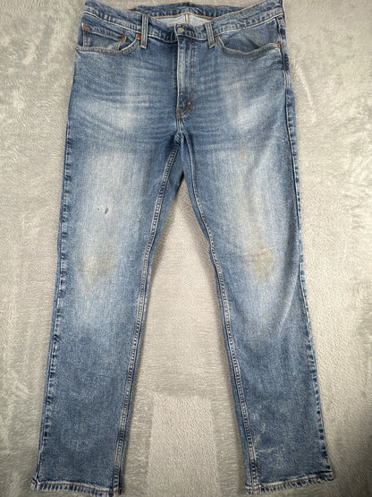 Levi's 514 Straight Fit Blue Denim Jeans W36 L32