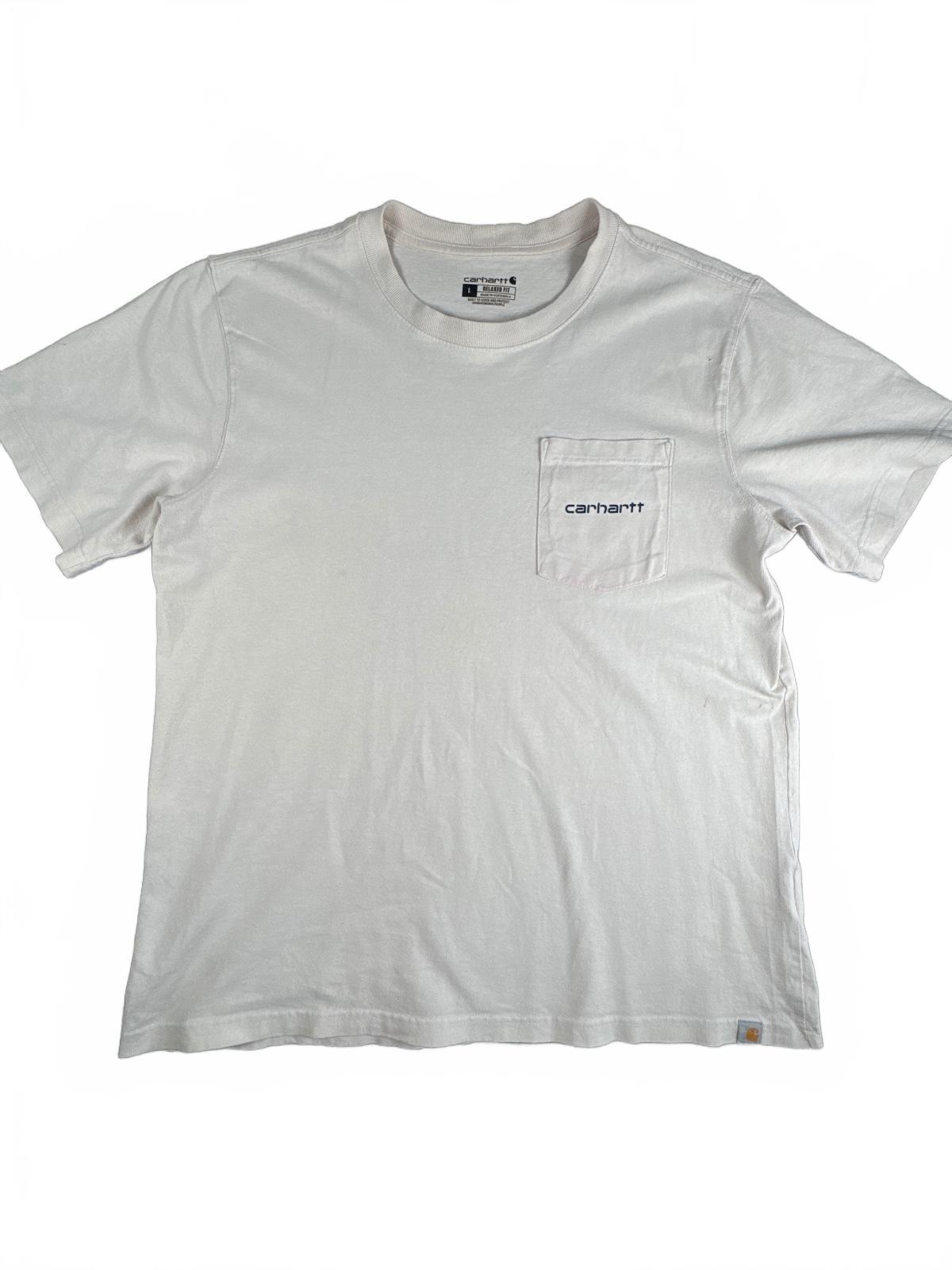 Carhartt Relaxed Fit White Pocket T-Shirt Size L