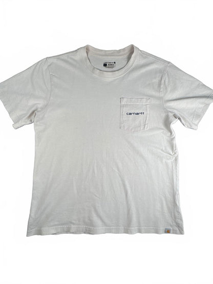 Carhartt Relaxed Fit White Pocket T-Shirt Size L