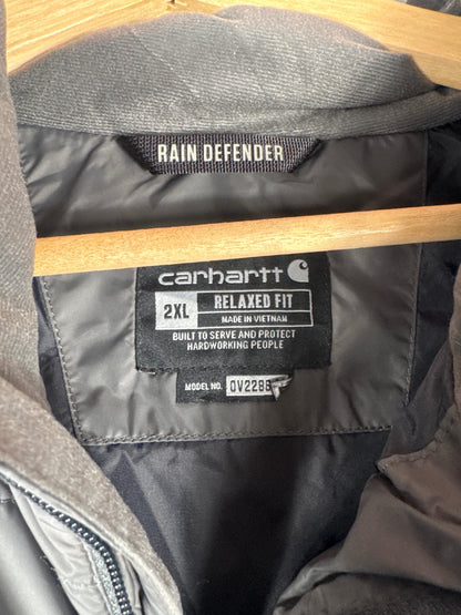Carhartt Rain Defender 2XL Relaxed Fit Puffer Vest in Gray