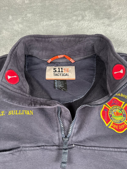 City of Peabody Fire Dept Quarter Zip Job Shirt/Sweatshirt