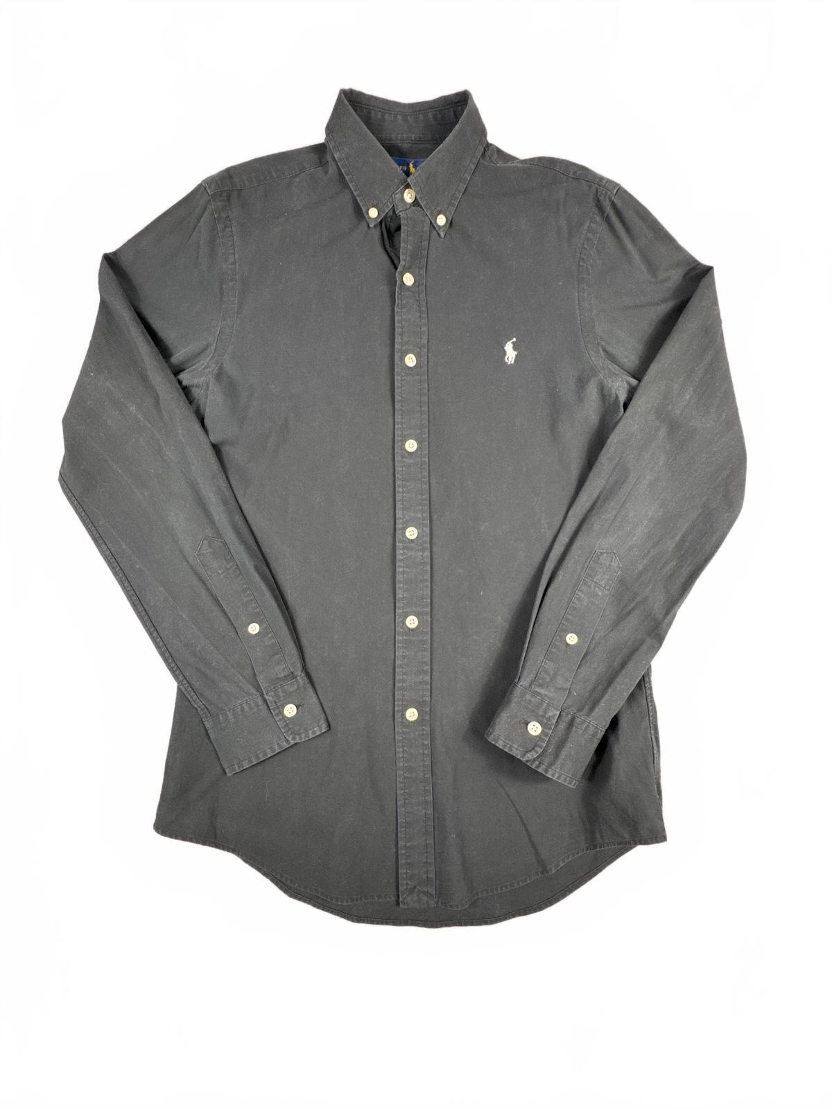 Ralph Lauren Slim Fit Black Button-Down Shirt Size S