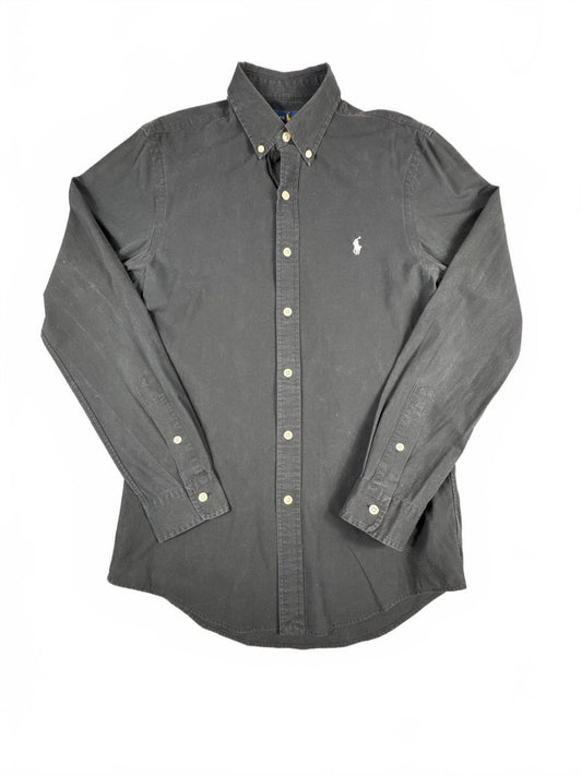 Ralph Lauren Slim Fit Black Button-Down Shirt Size S