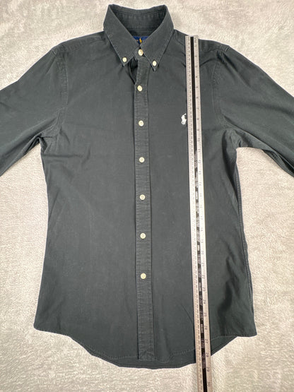 Ralph Lauren Slim Fit Black Button-Down Shirt Size S