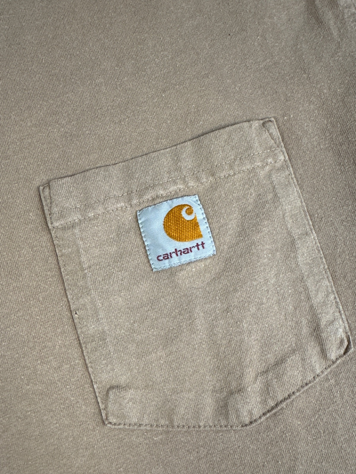 Carhartt Original Fit Sand Pocket T-Shirt Size Large
