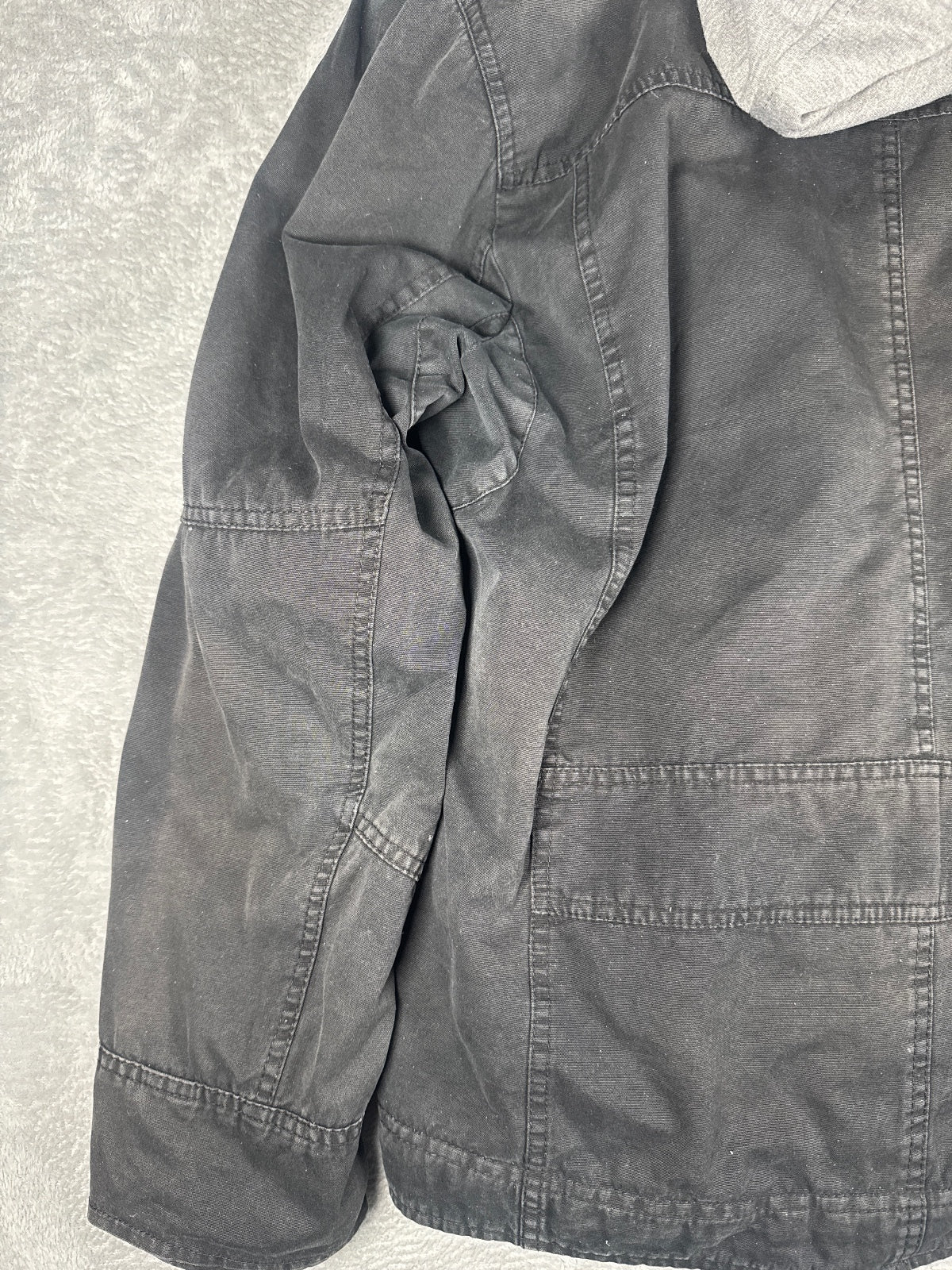 Levi's Black Casual Jacket with Grey Hooded Inner Layer - L