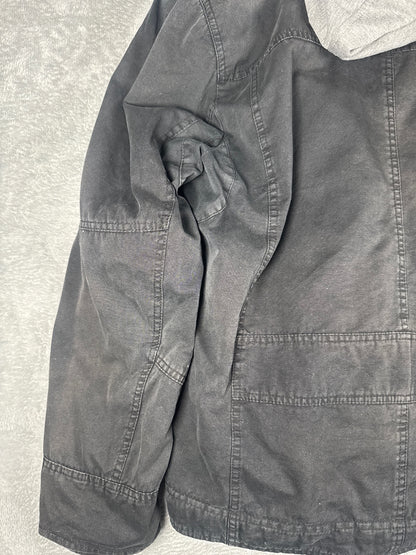 Levi's Black Casual Jacket with Grey Hooded Inner Layer - L