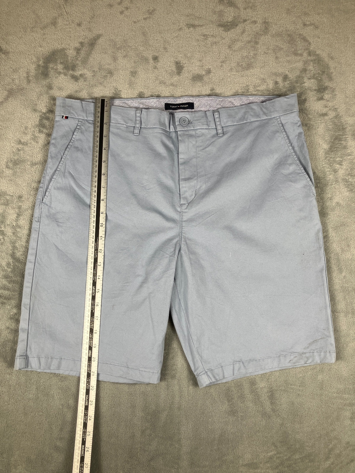 Tommy Hilfiger Light Blue Cotton  Vintage Chino Shorts - W36