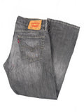Levi's 514 Slim Straight Grey Denim Jeans Size 32x30