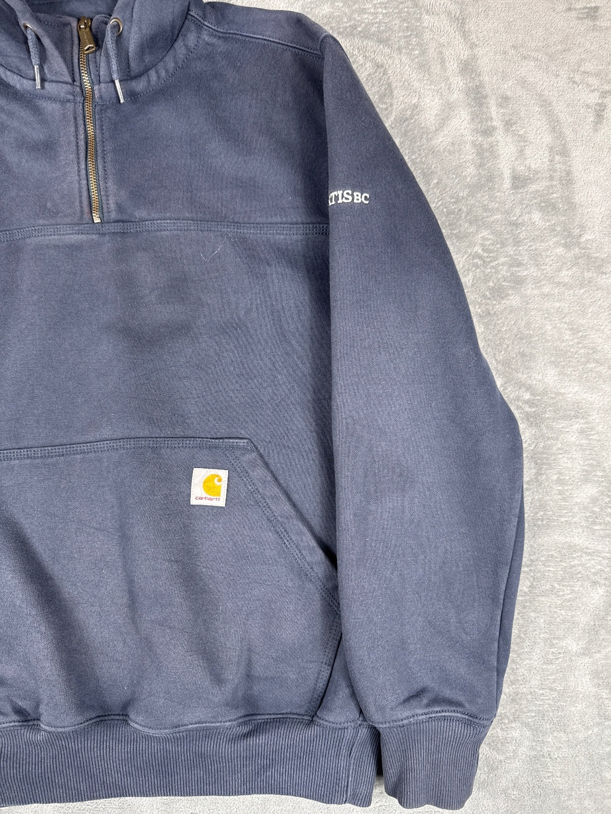 Carhartt Rain Defender Loose Fit Navy Hoodie Sweatshirt - S
