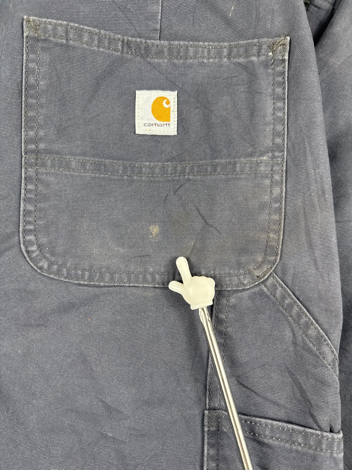 Carhartt Workwear Pants in Grey with Utility Pockets Size 8
