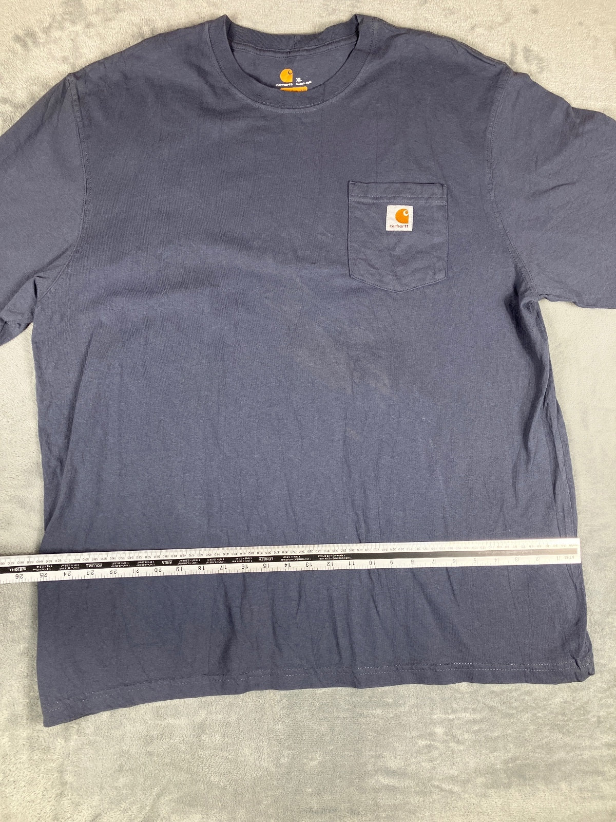 Carhartt Original Fit Navy Blue Pocket T-Shirt Size XL