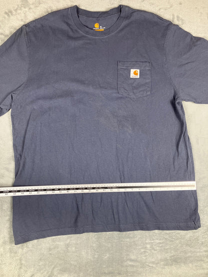 Carhartt Original Fit Navy Blue Pocket T-Shirt Size XL