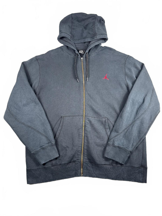 Jordan Men's Black Full-Zip Hoodie Sweatshirt Size XL