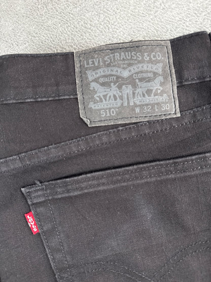 Levi's 510 Black Slim Fit Jeans W32 L30
