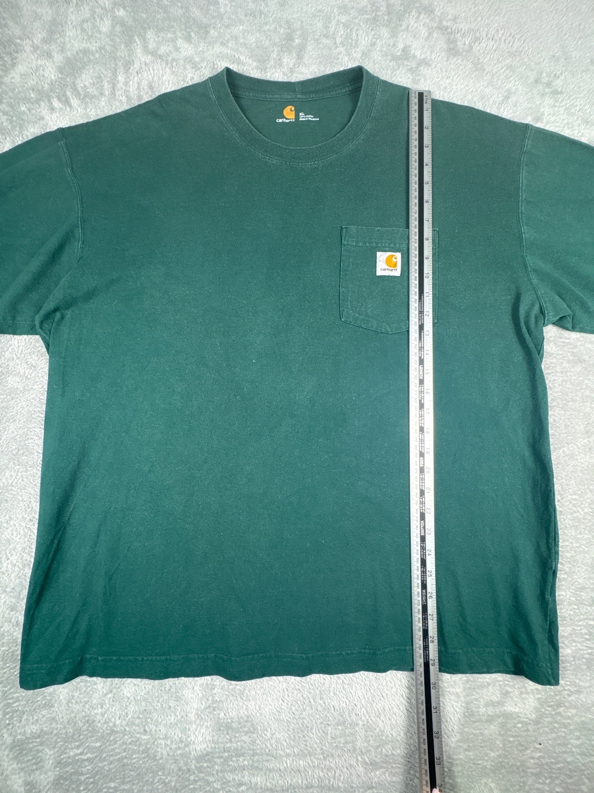 Carhartt Long Sleeve Dark Green T-Shirt Size XL