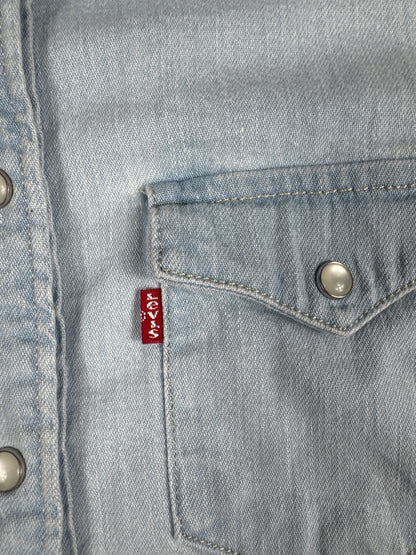 Levi's Classic Fit Light Blue Denim Shirt Size XS