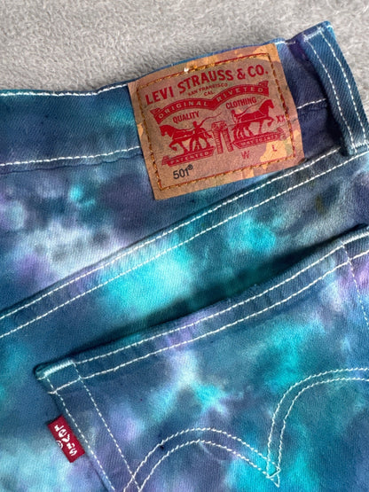 Levi's 501 Tie-Dye Denim Shorts W29