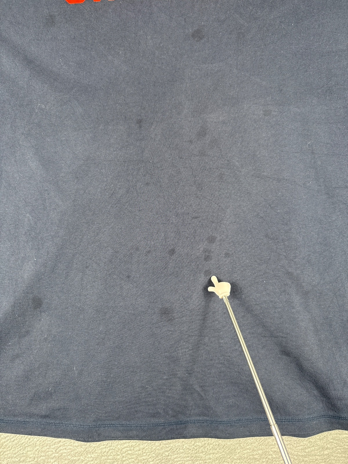 Carhartt Navy Blue T-Shirt with Red Logo, Size 3XL