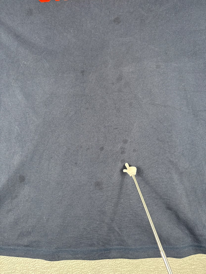 Carhartt Navy Blue T-Shirt with Red Logo, Size 3XL