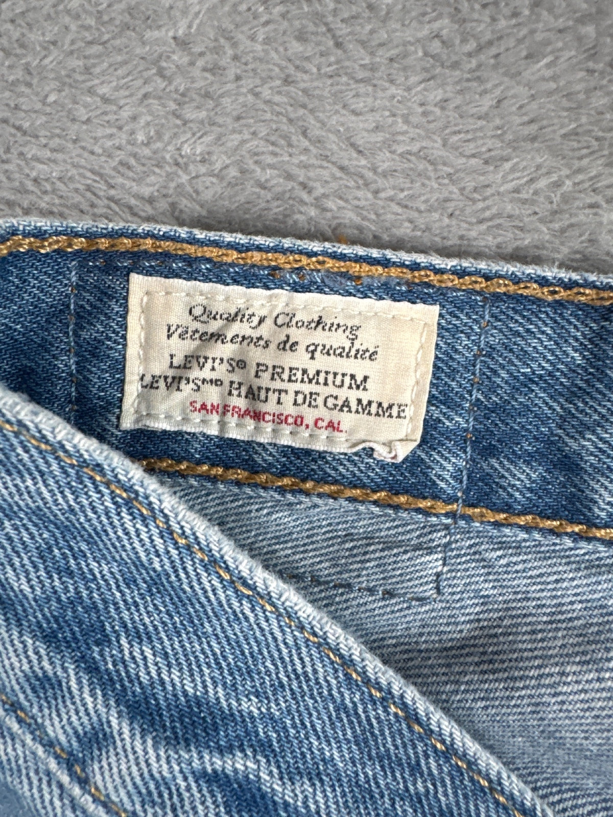 Levi's Premium Capital E 501 Light Blue Denim Shorts W32