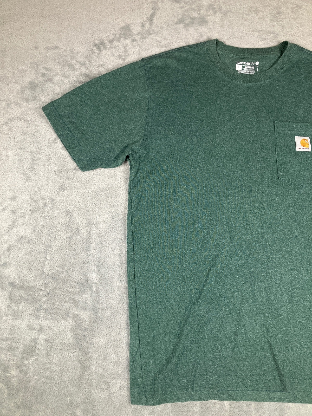 Carhartt Loose Fit Green Vintage Pocket T-Shirt Size S