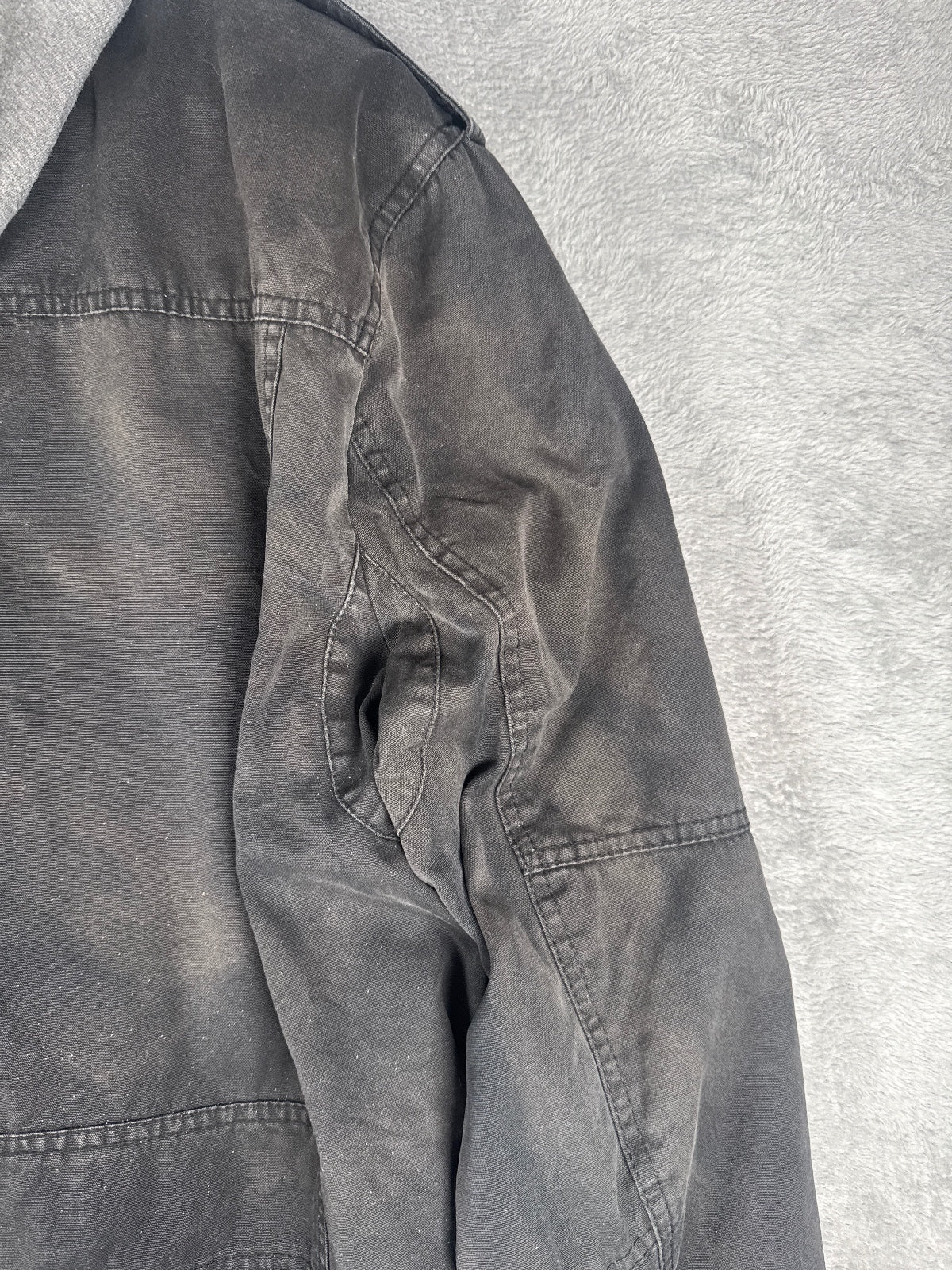 Levi's Black Casual Jacket with Grey Hooded Inner Layer - L