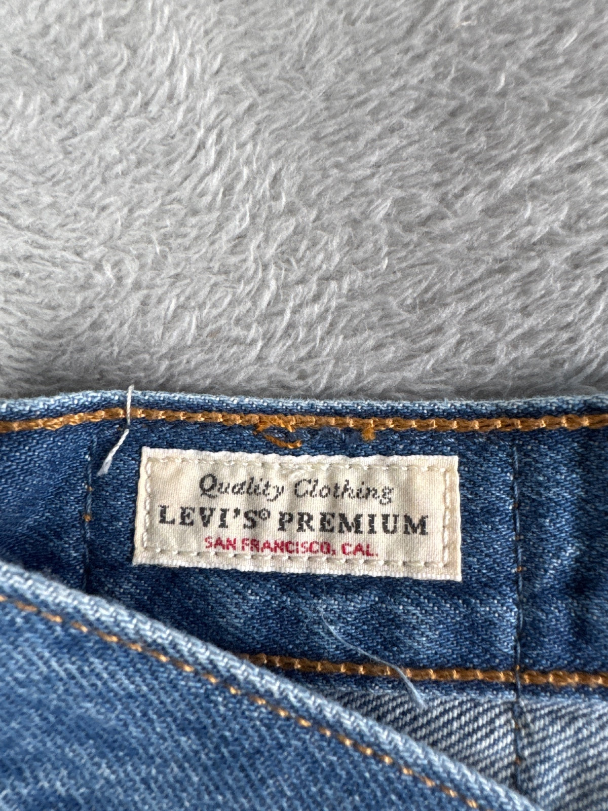 Levi's Premium Capital E 501 Blue Denim Cut-Off Shorts W27